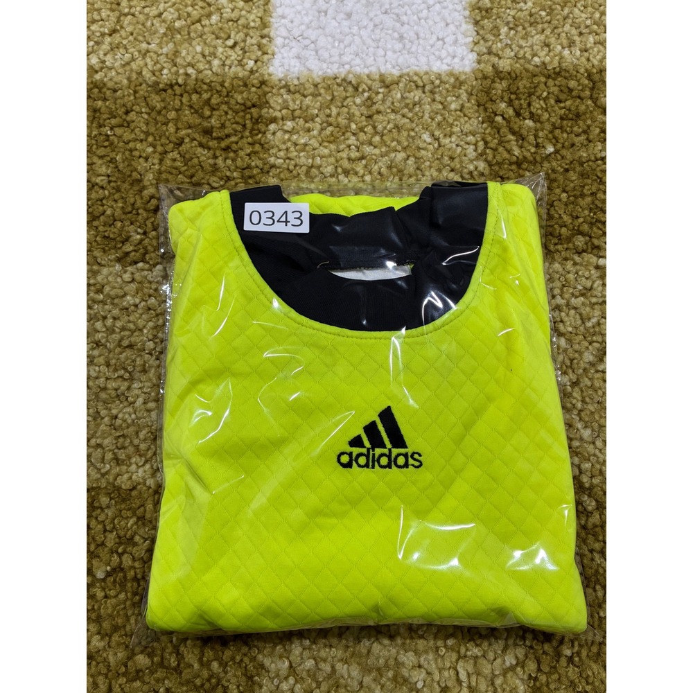 Adidas Vintage Goalkeeper Jersey Neon Yellow Black Long Sleeve Mens Large USA - Picture 8 of 8